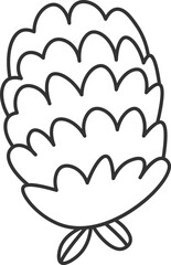 Leaf line art Wildflowers contemporary floral design