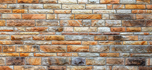 background of old sandstone brick wall texture