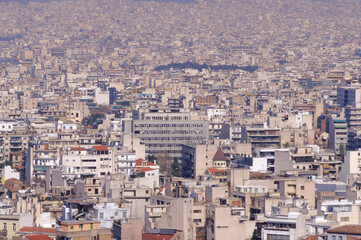 Smog blankets Athens, one of the most polluted cities in the European Union.