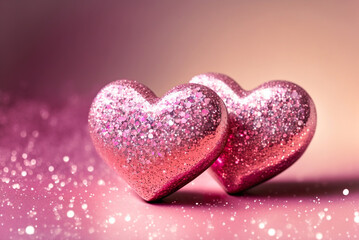 Fototapeta premium valentine hearts background