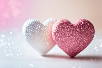 Obraz premium valentine hearts background