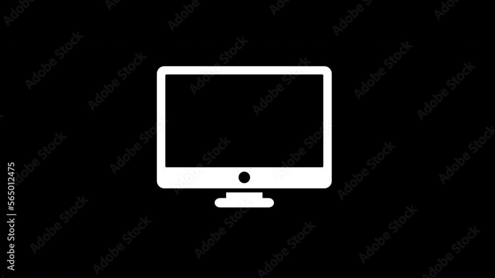 Poster deskop screen icon animation.4k motion animation.