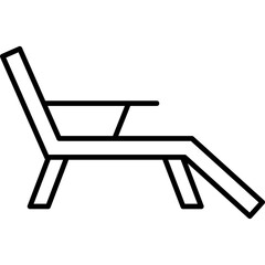 Deck Chair Icon