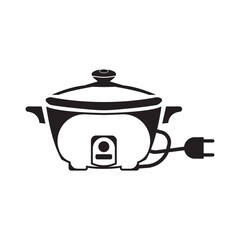 rice cooker icon vector illustration logo template