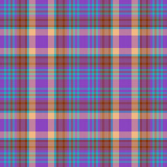 Seamless background textile. Check fabric texture. Plaid tartan pattern vector.