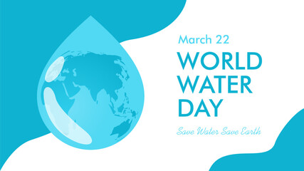 world water day banner template