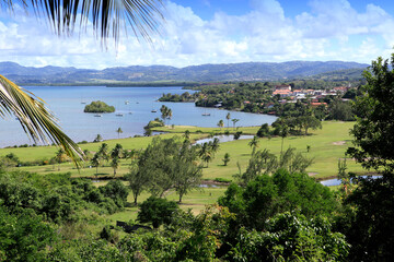 countryside near Le Robert village, Martinique island