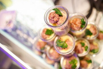 Buffett einer Firmenfeier