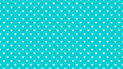 white colour triangles pattern over dark turquoise cyan useful as a background