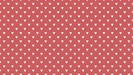 white colour triangles pattern over indian red useful as a background - obrazy, fototapety, plakaty