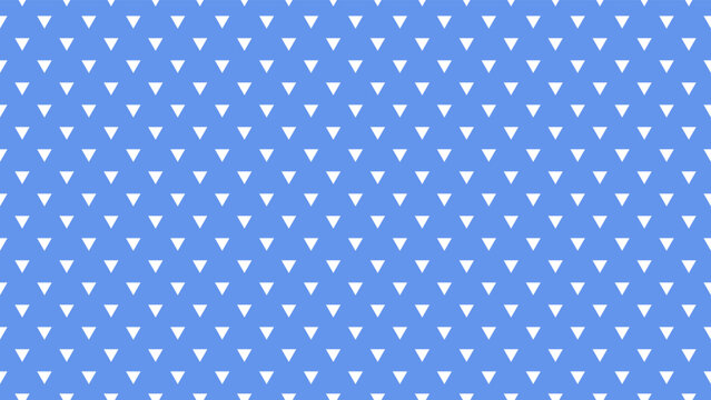 white colour triangles pattern over cornflower blue useful as a background