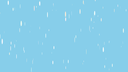 Pouring rain raindrops pattern over sky blue useful as a background