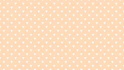 white colour triangles pattern over peach puff yellow useful as a background