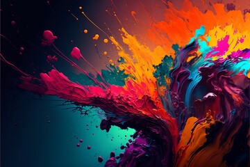 Abstract Bliss: Bold and Colorful Background for Your Creative Projects