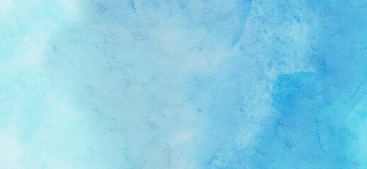 Abstract blue watercolor paint background. Vector illustration
