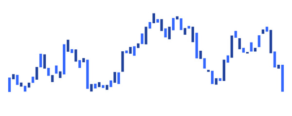 Economy candle stick pattern chart design. Crypto, stock and forex business investment trading analysis.