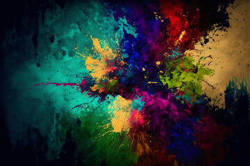 texture Abstract grunge art background texture with colorful paint splashes.  texture hd ultra definition