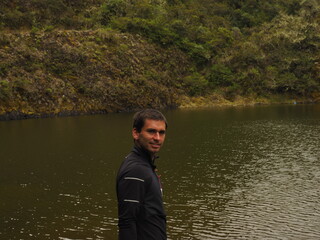 Fototapeta premium young man in costa rica rainforest