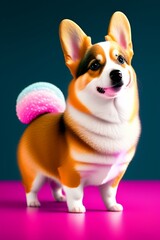 Cute dog, realistic