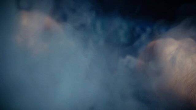 The player watches art while playing poker. A combination of four aces, four of a kind, winning cards fell out. Slow motion.