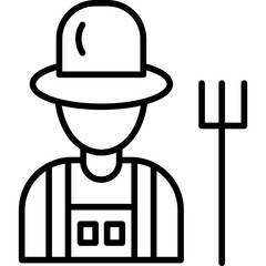 Farmer Male Icon