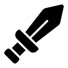 sword glyph icon