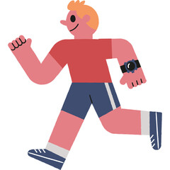 running man illustration