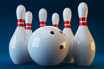 Naklejka premium Human - faced Ball with batons on White Background
