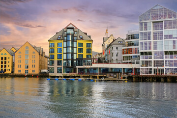 Obraz premium Town Aalesund, Norway