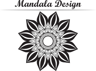 Floral background mandala design
