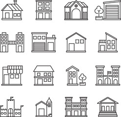 Building icon vector design
