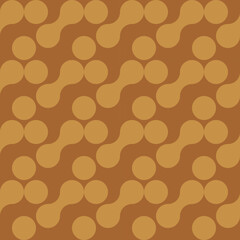 seamless brown victorian geometric pattern with mosaic ornament