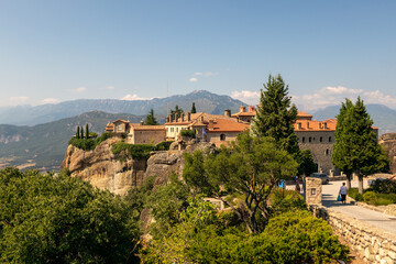 Fototapeta na wymiar St. Stefanos Nunnery/Monastery in Meteora, Greece
