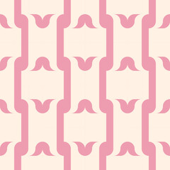 seamless light victorian geometric pattern with mosaic ornament