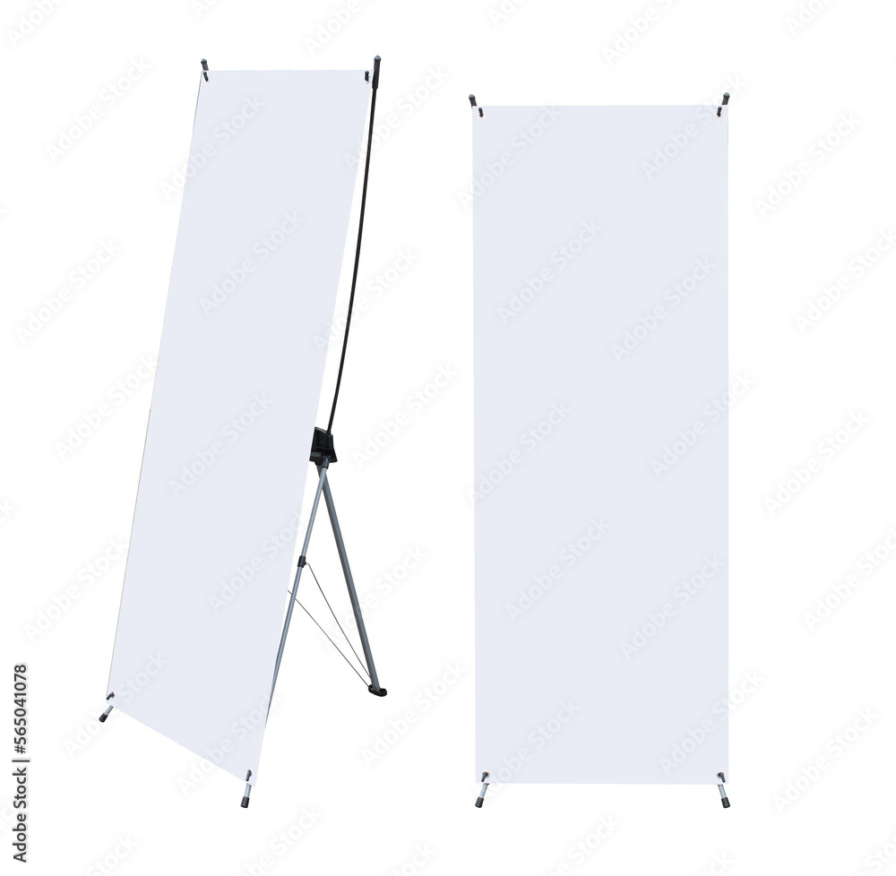 Poster blank roll up banner display mock up template for design work
