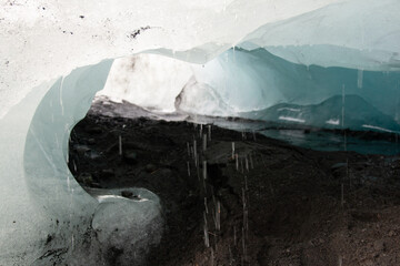 atardecer en glaciar de islandia
