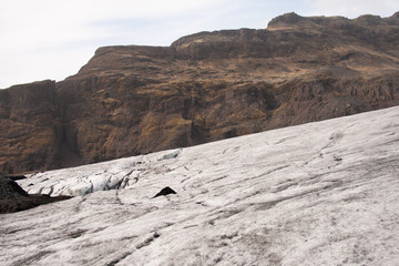 atardecer en glaciar de islandia
