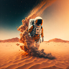 astronaut in space