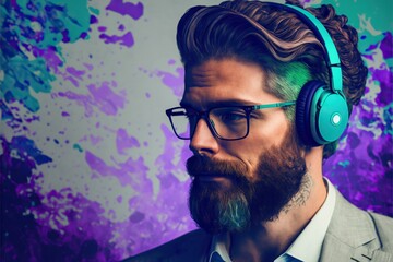 person with headphones