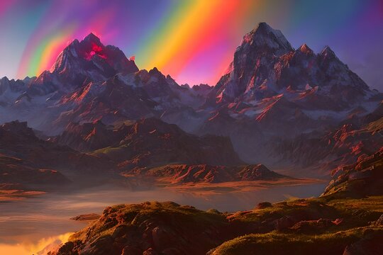 Beautiful rambo mountains lanfscape