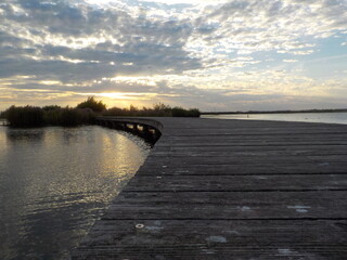 Obraz premium pier at sunset