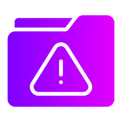 warning gradient icon