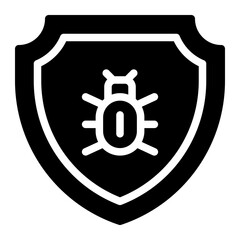 Obraz premium antivirus glyph icon