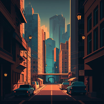 city scene