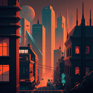 city scene