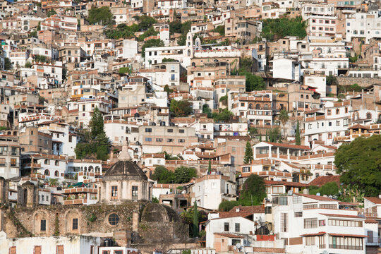 View of Taxco in Guerrero, Mexico.