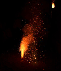 sparkler, firework, fire