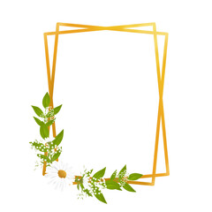frame with flowers