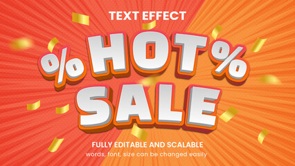 hot sale banner template graphic style editable text effect