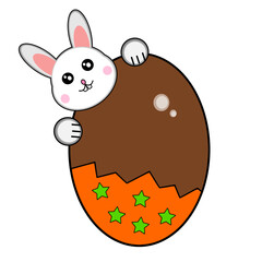 easter bunny with egg